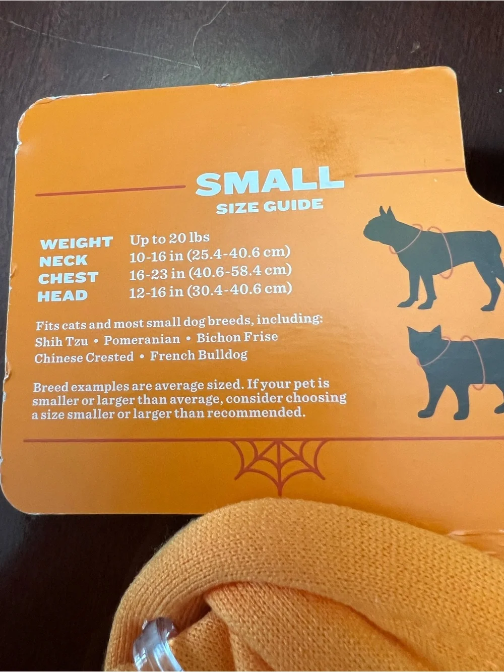 Hyde and Eek! Reflective Orange Jack-O'-Lantern Dog Hoodie - Small